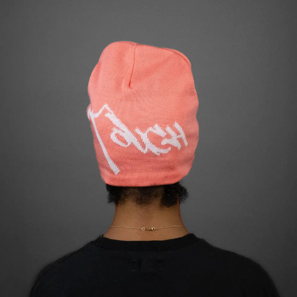 DT Beanie salmon Don't Touch My Hair