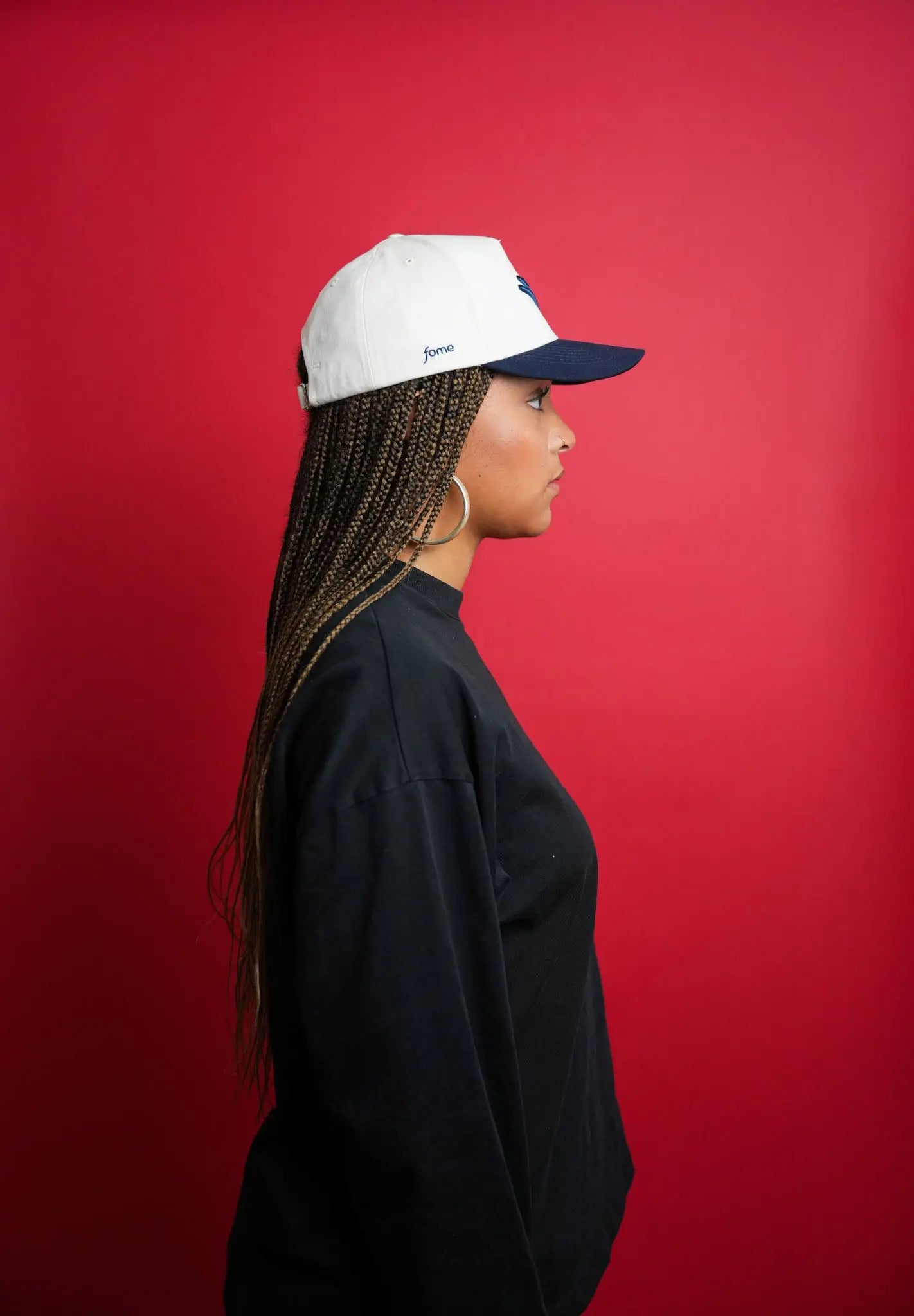 Fome Cap natural/ navy Don't Touch My Hair